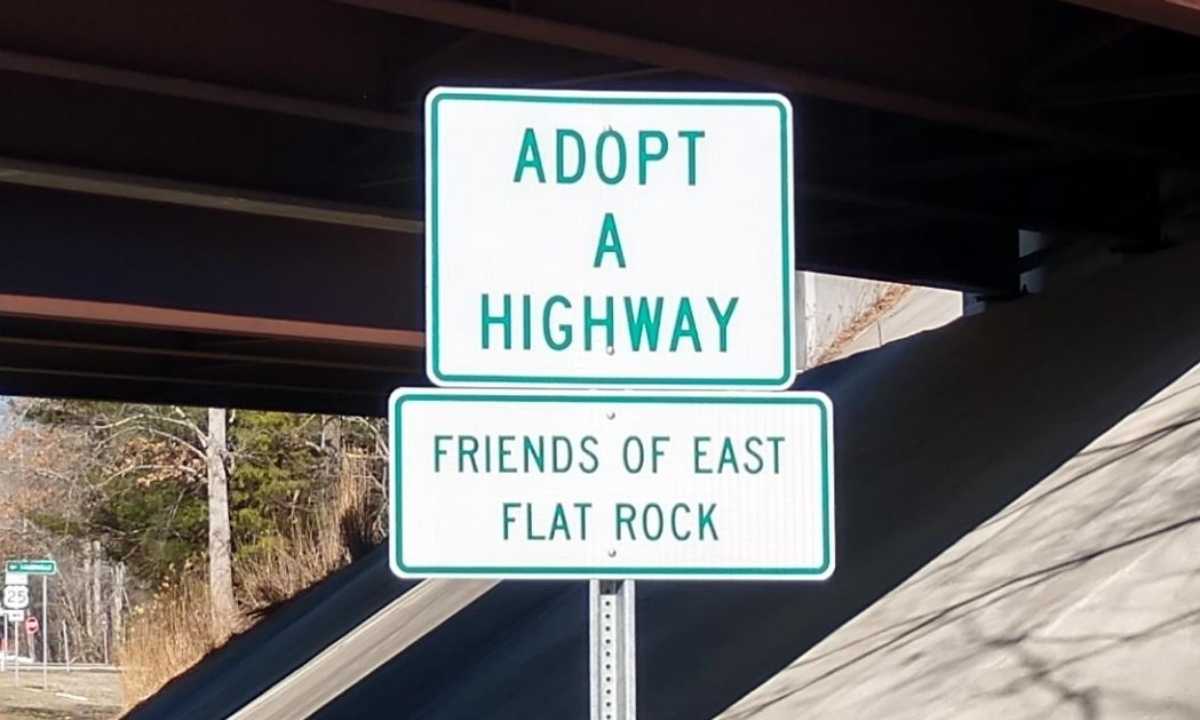 Adopt a Highway sponsored by Friends of East Flat Rock